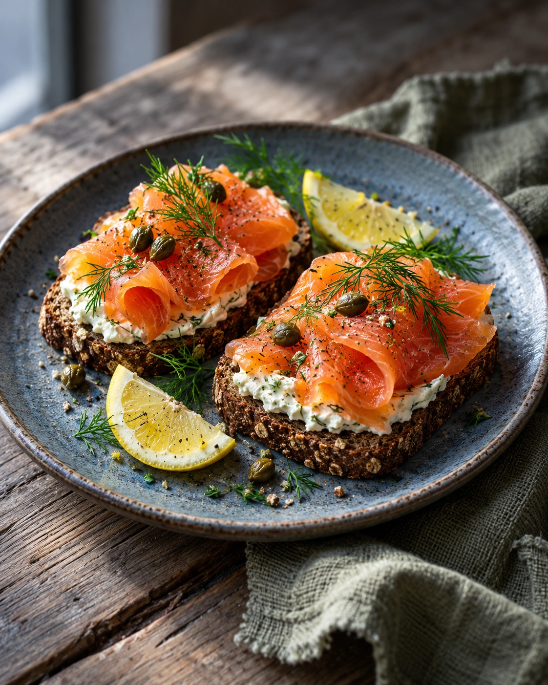 Irish Smoked Salmon on Brown Bread