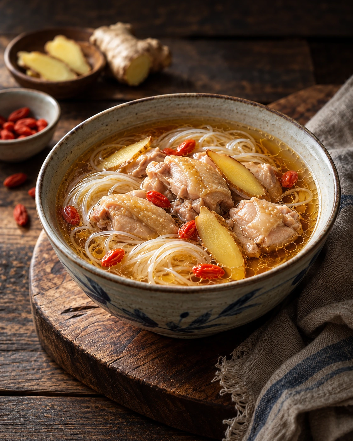 Taiwanese Sesame Oil Chicken Soup