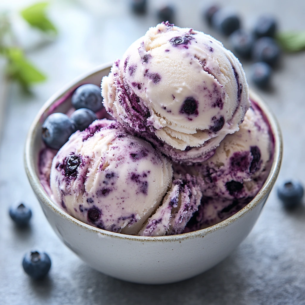 Blueberry Cheesecake Ice Cream