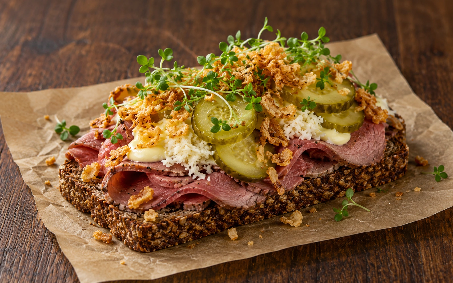 Roast Beef Smørrebrød