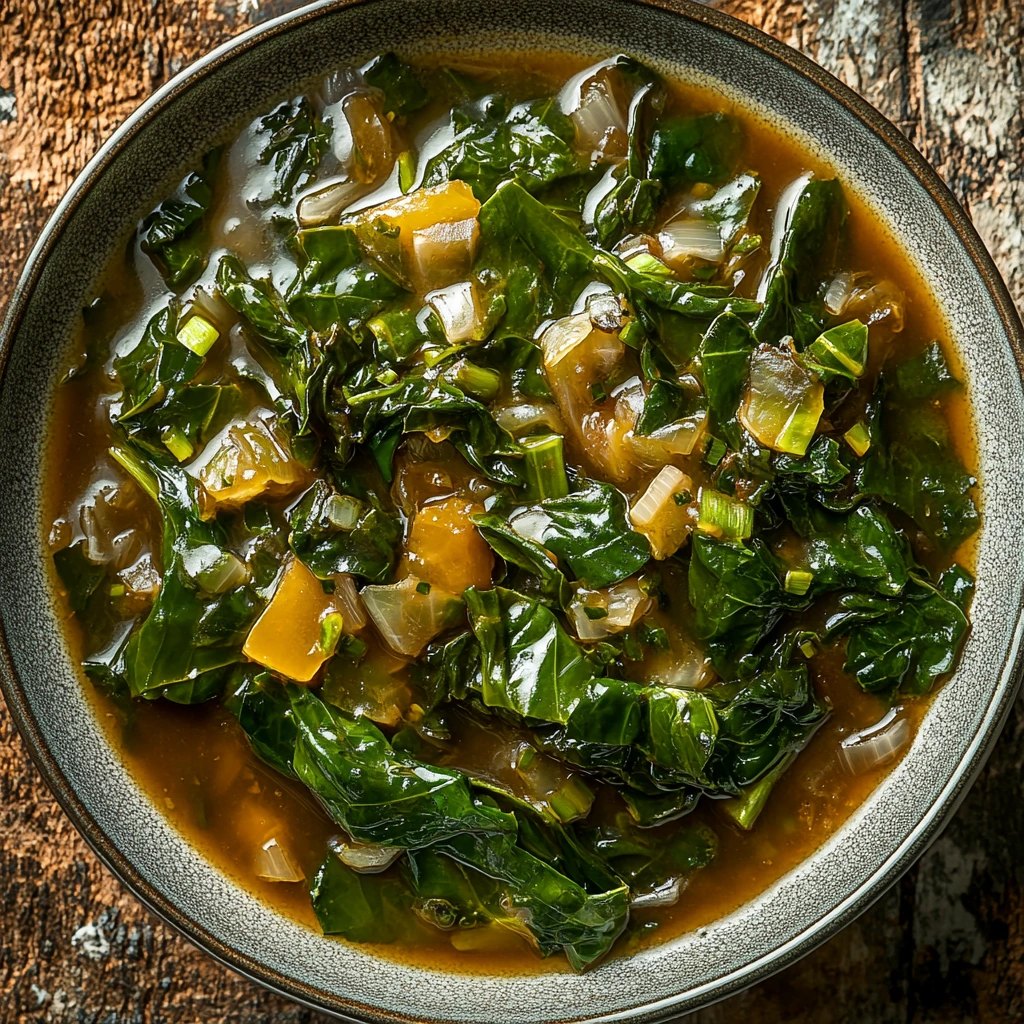Butter Braised Spring Greens