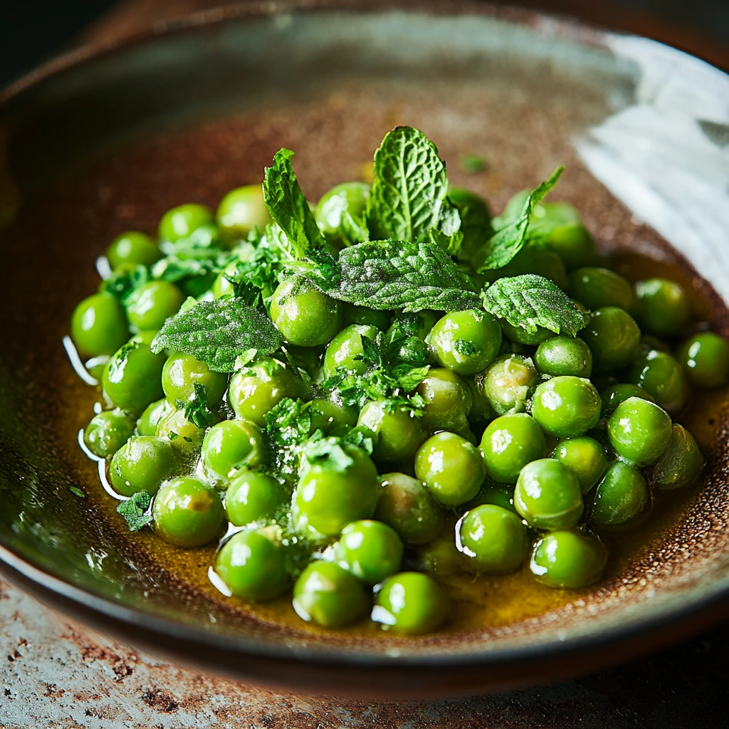 Buttered Peas with Mint