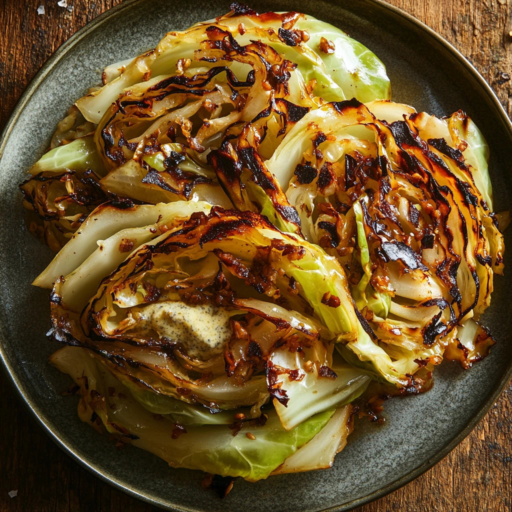 Charred Hispi Cabbage with Miso Butter