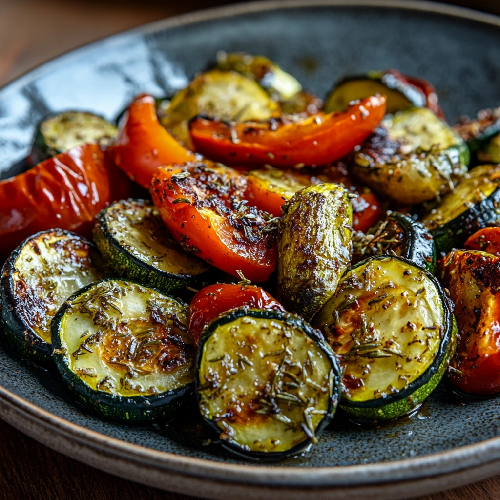 Herb Roasted Courgette and Peppers