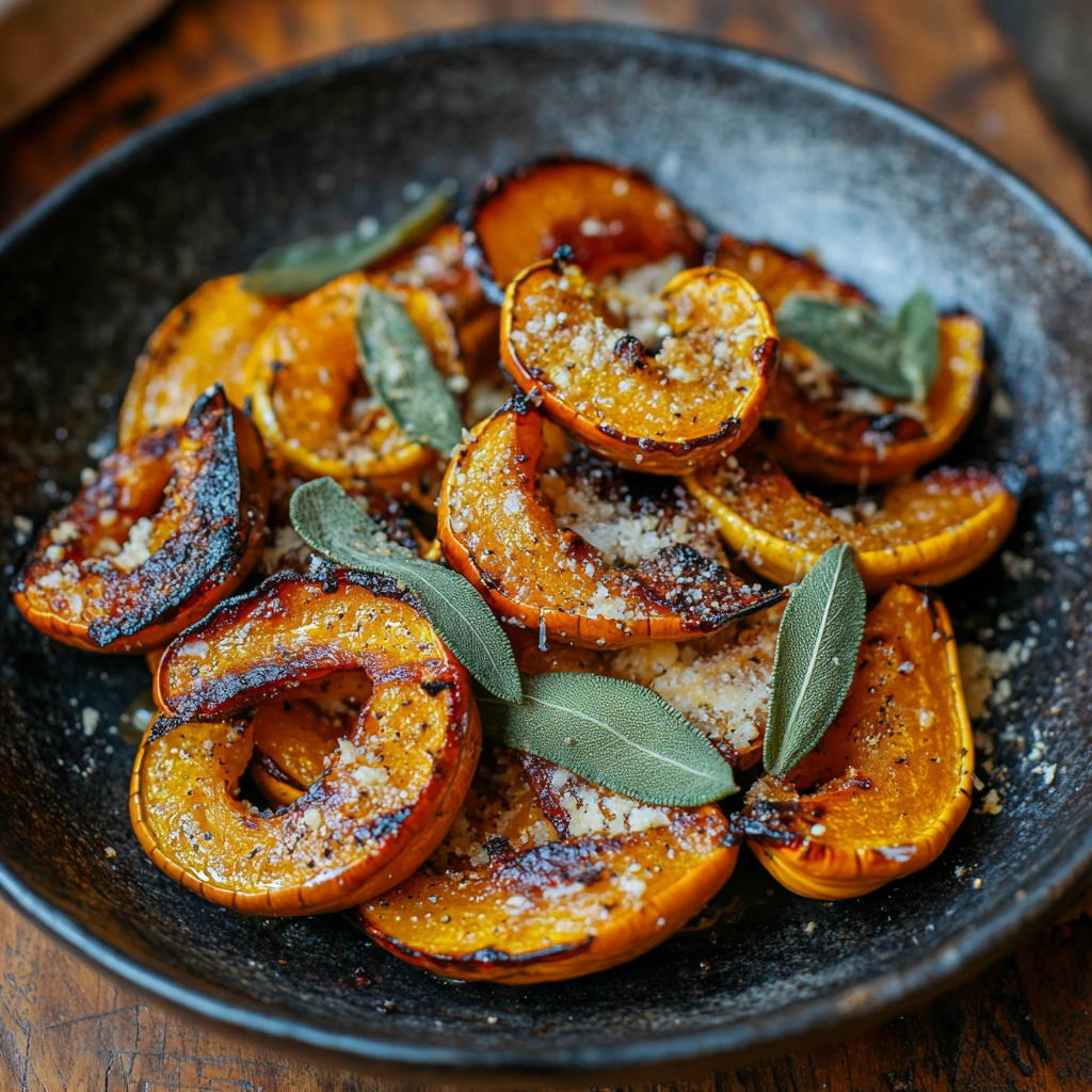 Roasted Squash with Sage and Parmesan