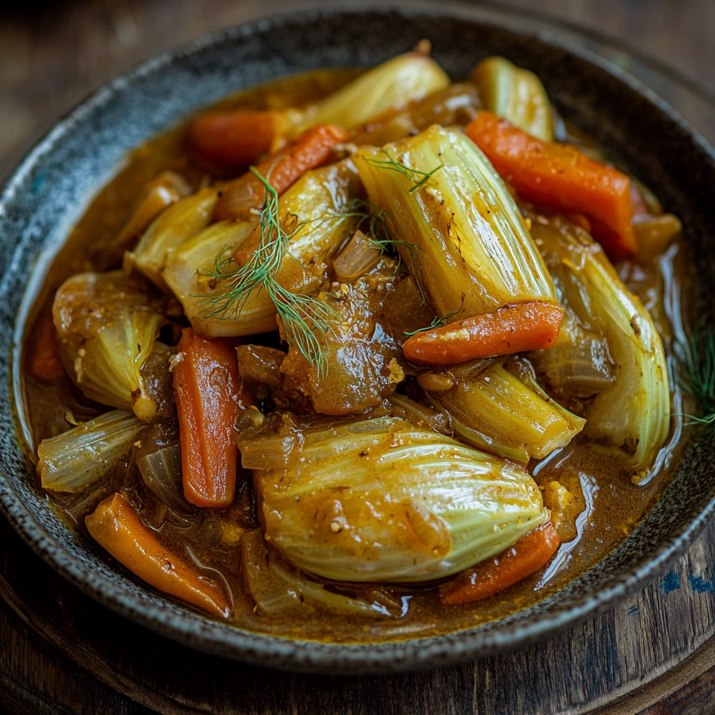 Saffron Braised Fennel